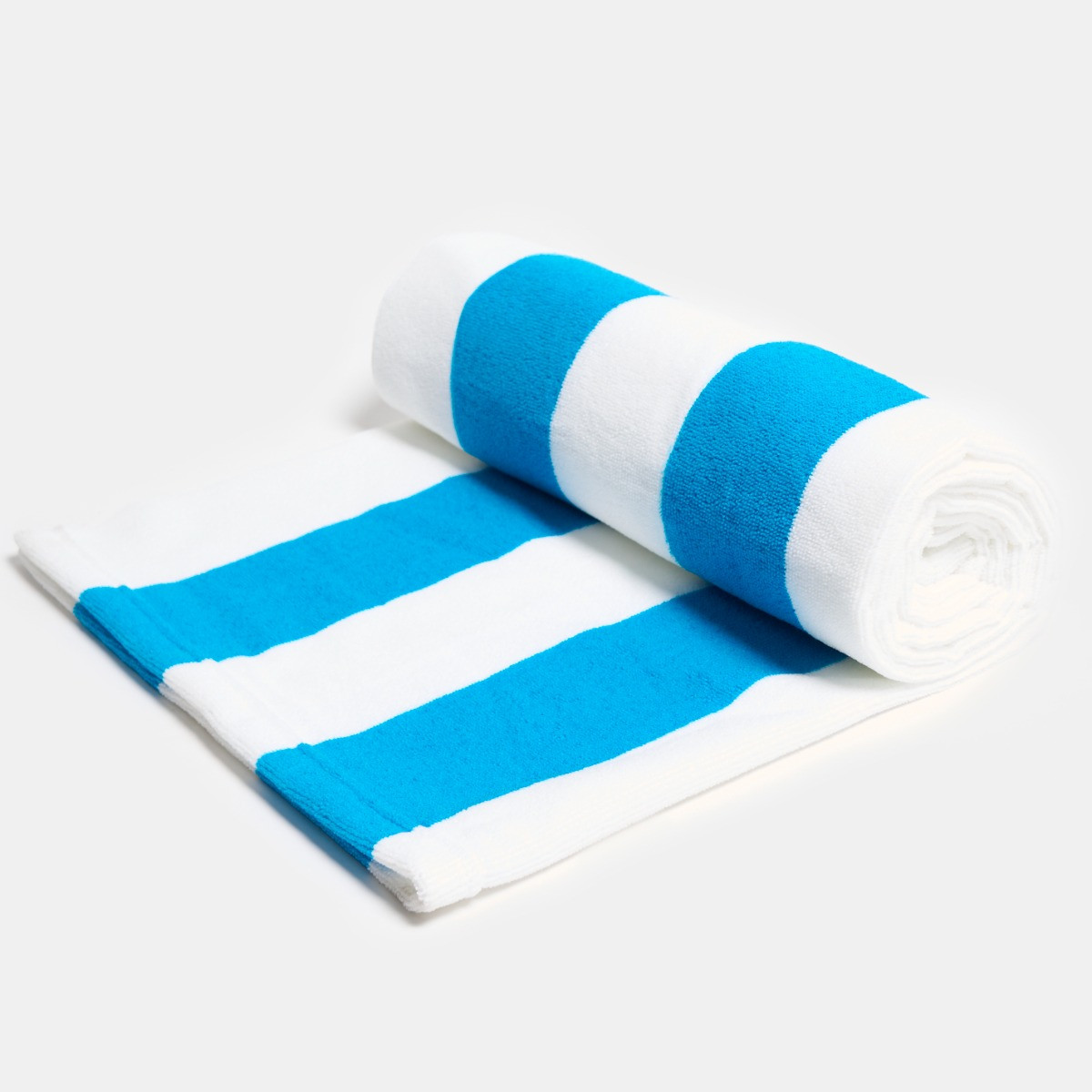 OHS Vertical Stripe Beach Towel - Sea Blue>