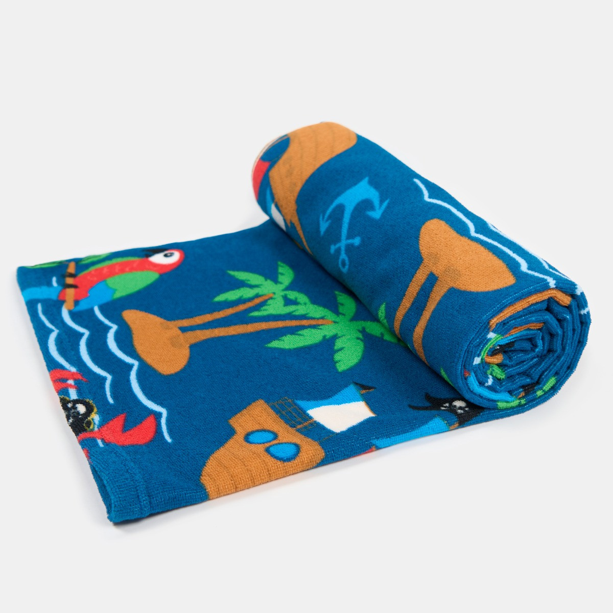 OHS Pirate Print Beach Towel - Navy>