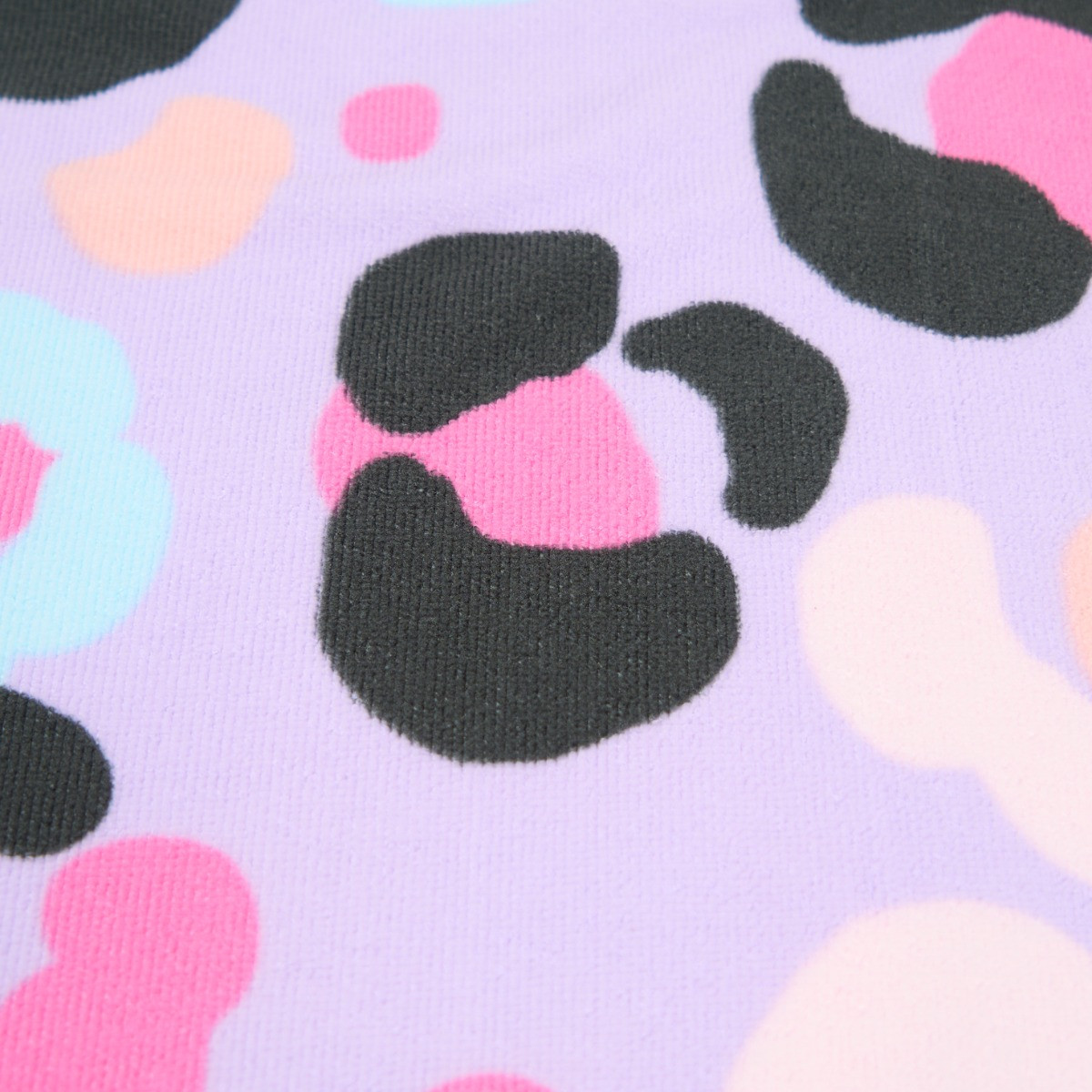 OHS Pastel Leopard Print Beach Towel - Lilac>