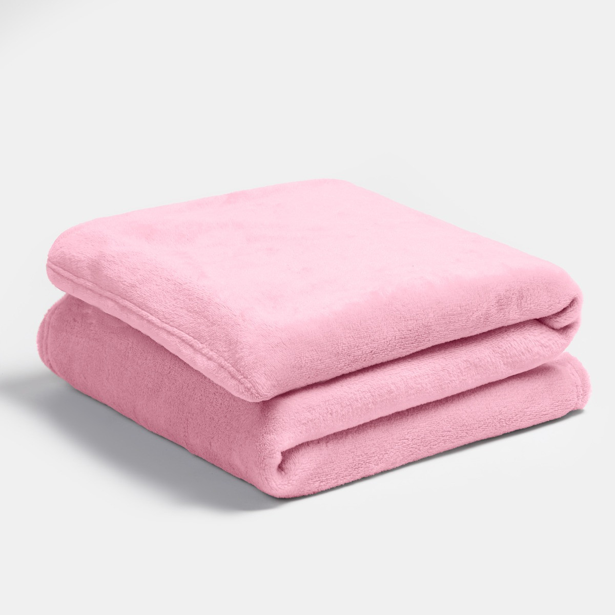 OHS Kids Plain Supersoft Throw - Pink >