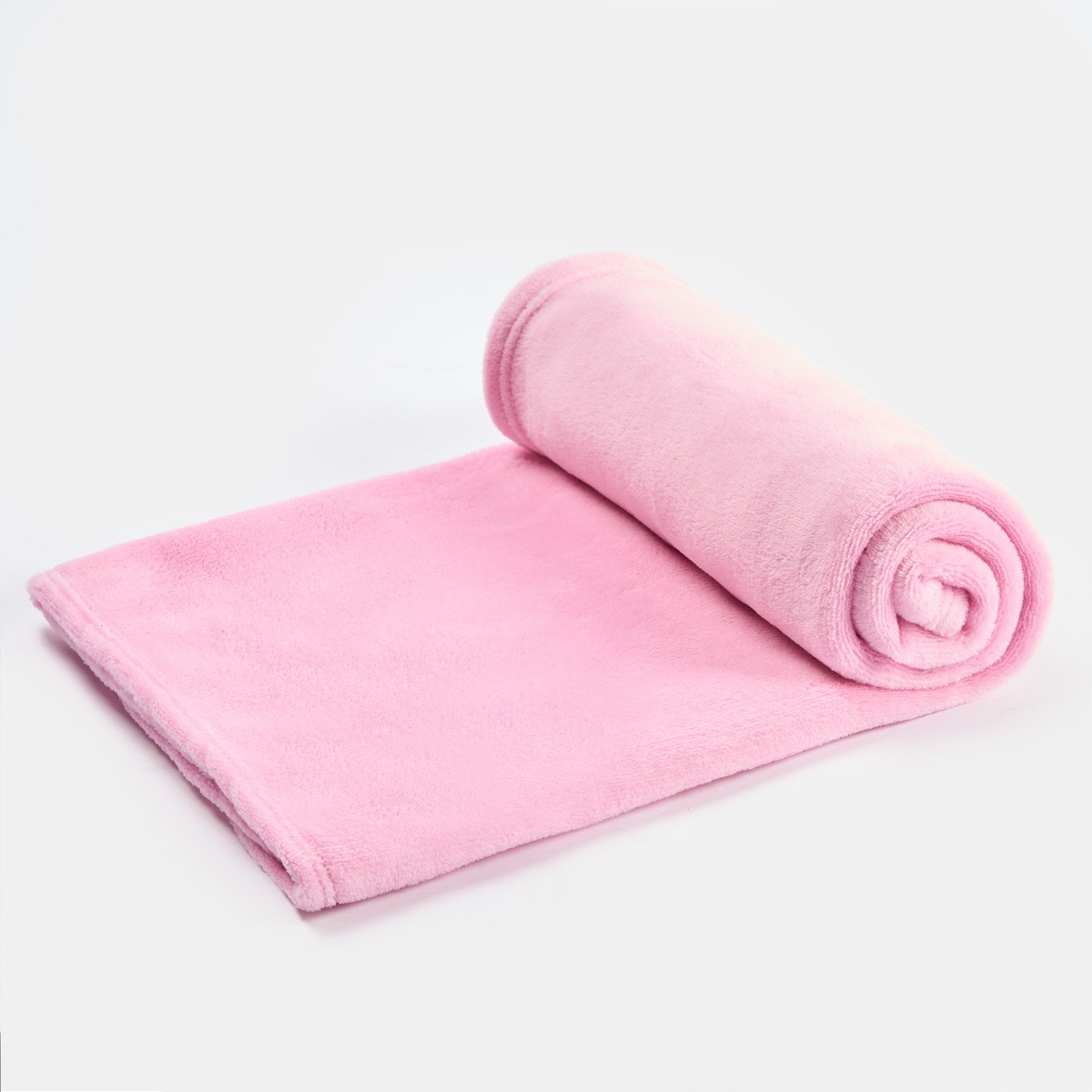 OHS Kids Plain Supersoft Throw - Pink >