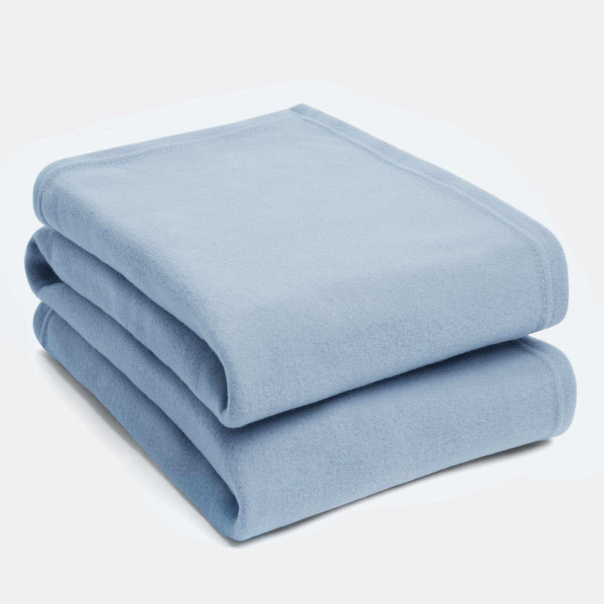 Dreamscene Plain Fleece Throw, Blue - 120 x 150cm>