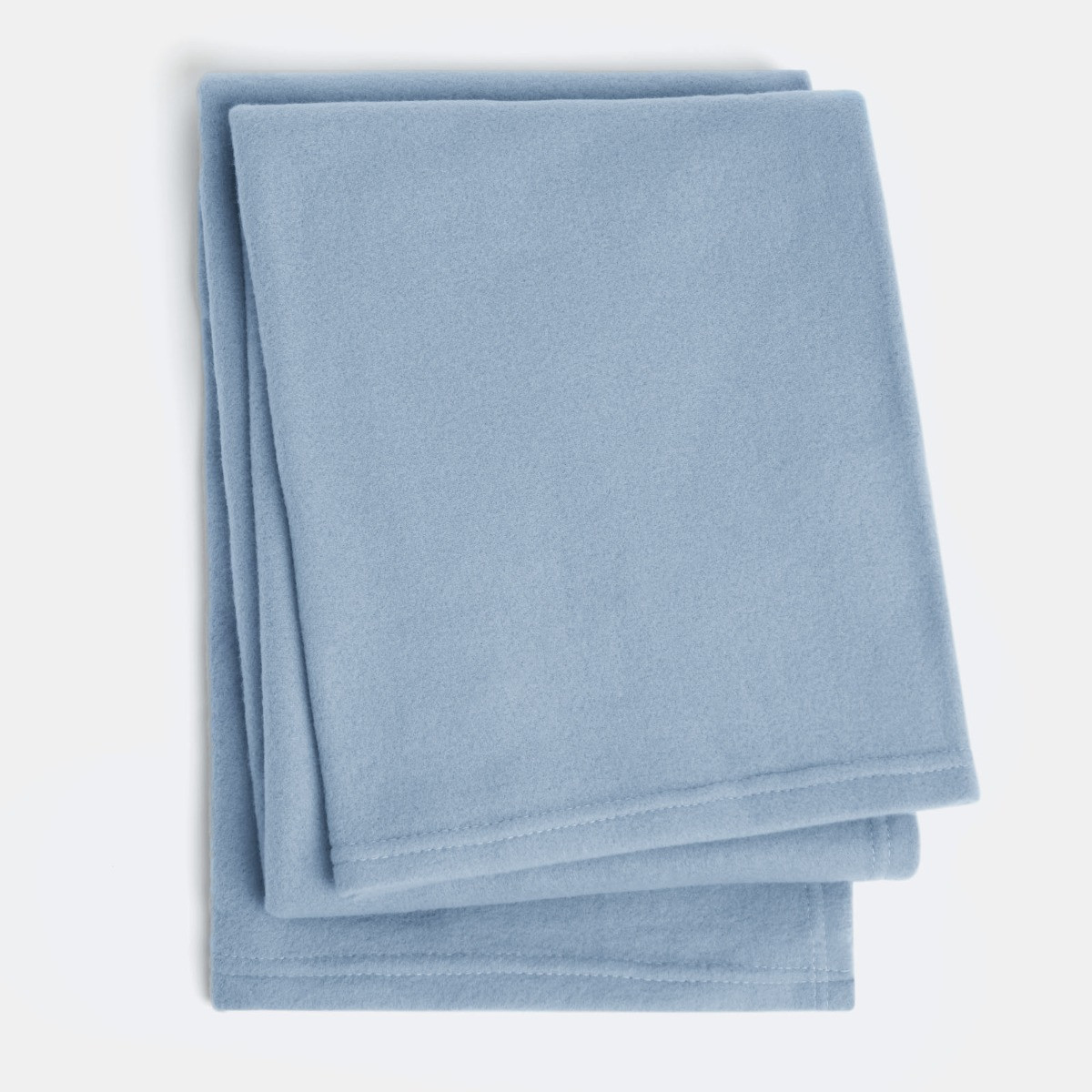 Dreamscene Plain Fleece Throw, Blue - 120 x 150cm>