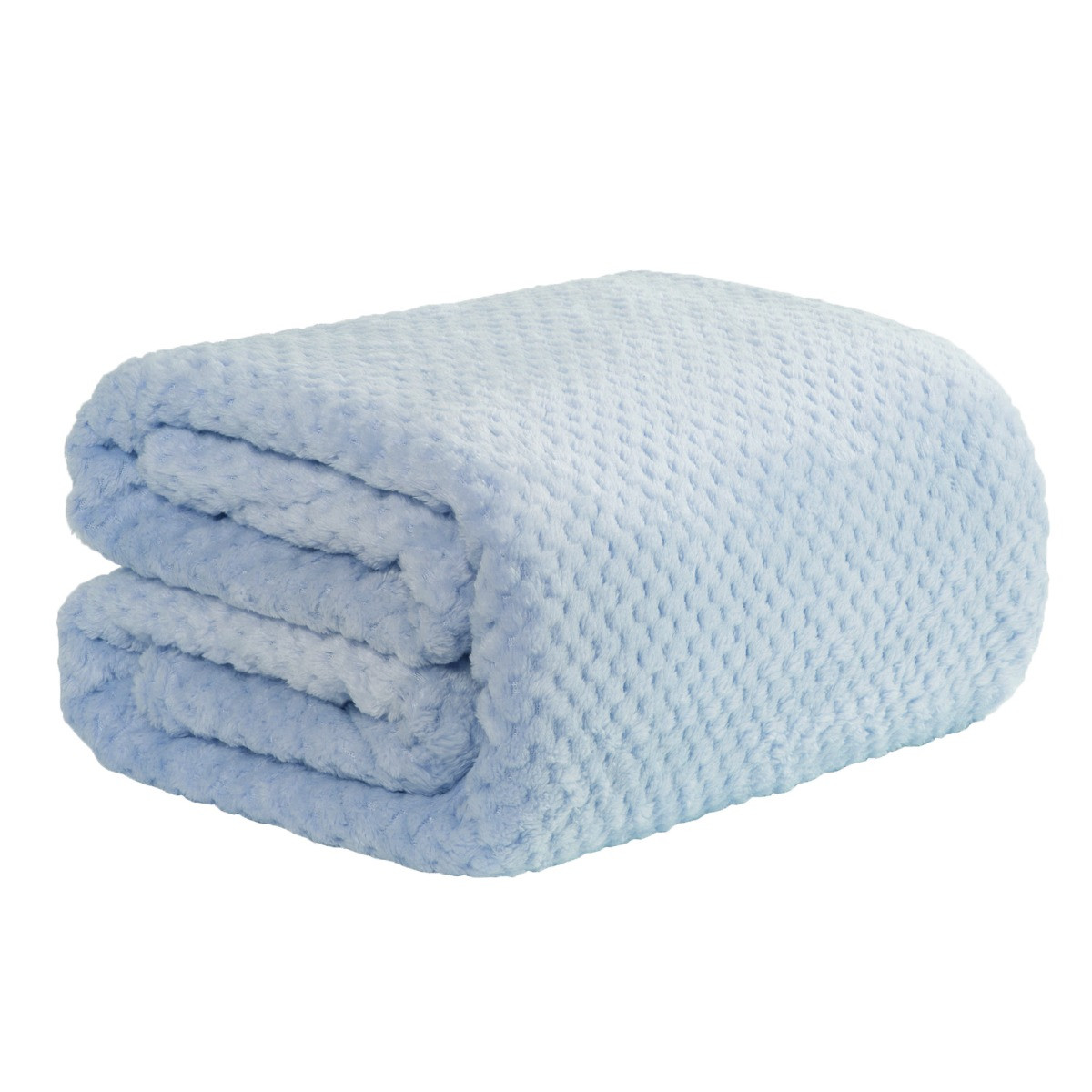 Dreamscene Waffle Mink Throw - Blue>