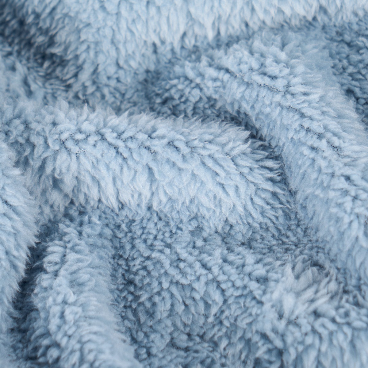 Brentfords Teddy Fleece Throw, Blue - 125 x 150cm