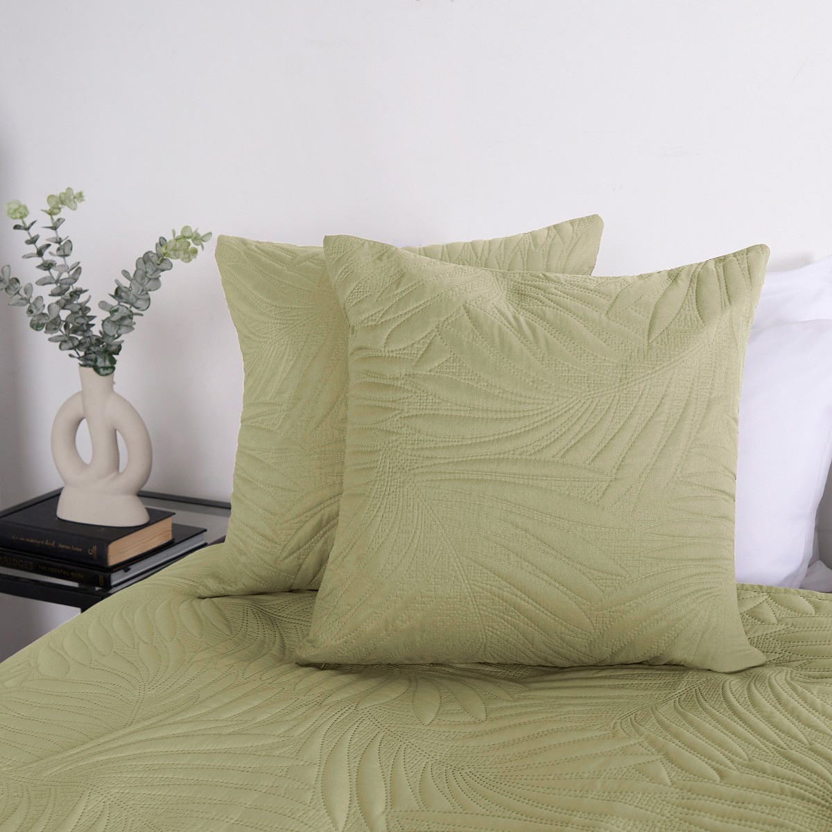 OHS Leaf Pinsonic Cushion Covers - Sage>