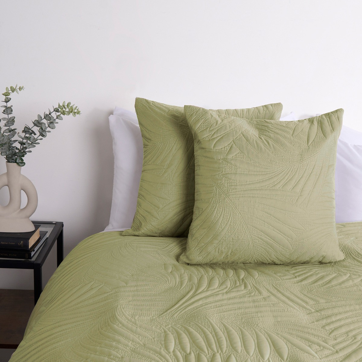 OHS Leaf Pinsonic Cushion Covers - Sage>