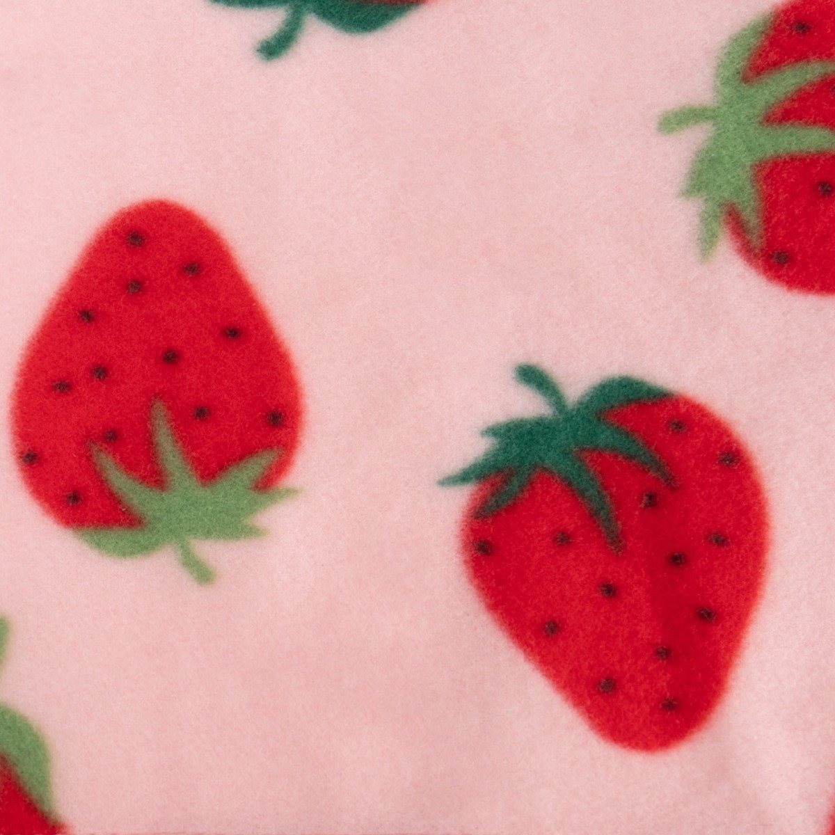 OHS Strawberry Print Fleece Throw - Pink>