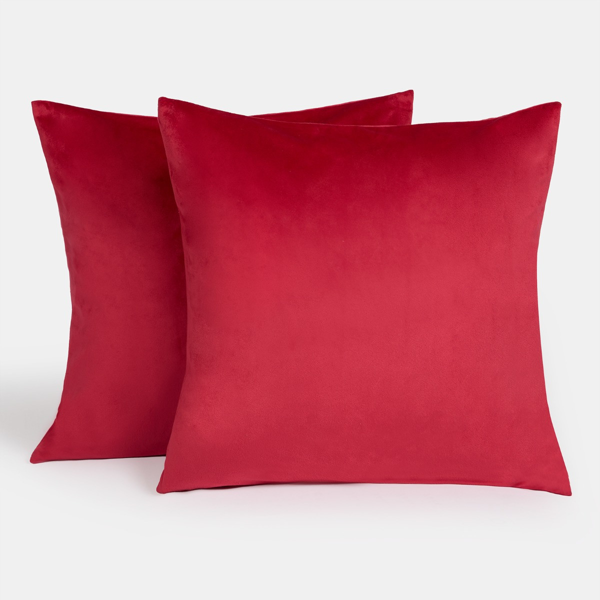 Sienna Matte Velvet Cushion Covers - Red>