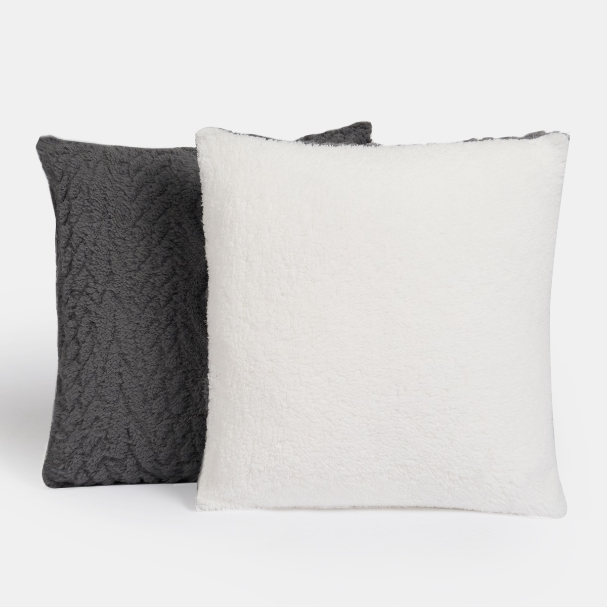 OHS Cable Knit Cushion Covers - Grey>