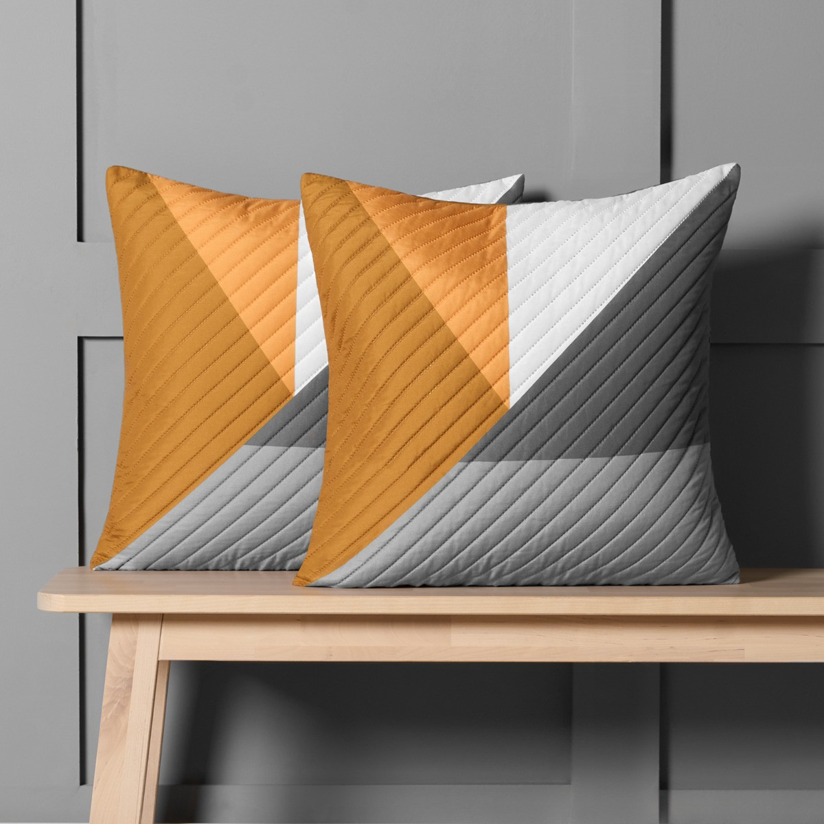 OHS Ralph Pinsonic Cushion Covers - Ochre>