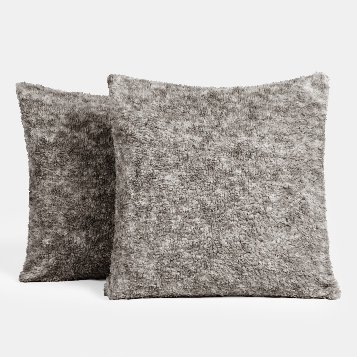 OHS Teddy Marl Texture Cushion Covers - Charcoal>