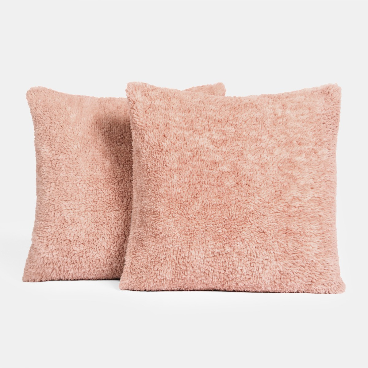 OHS Teddy Marl Texture Cushion Covers - Blush>