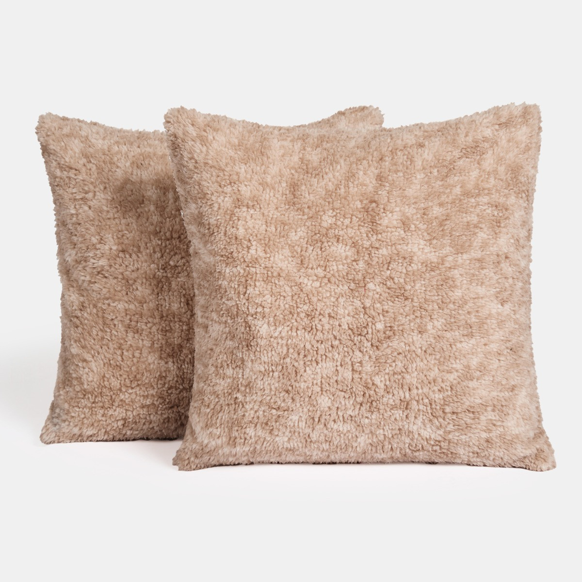 OHS Teddy Marl Texture Cushion Covers - Natural>