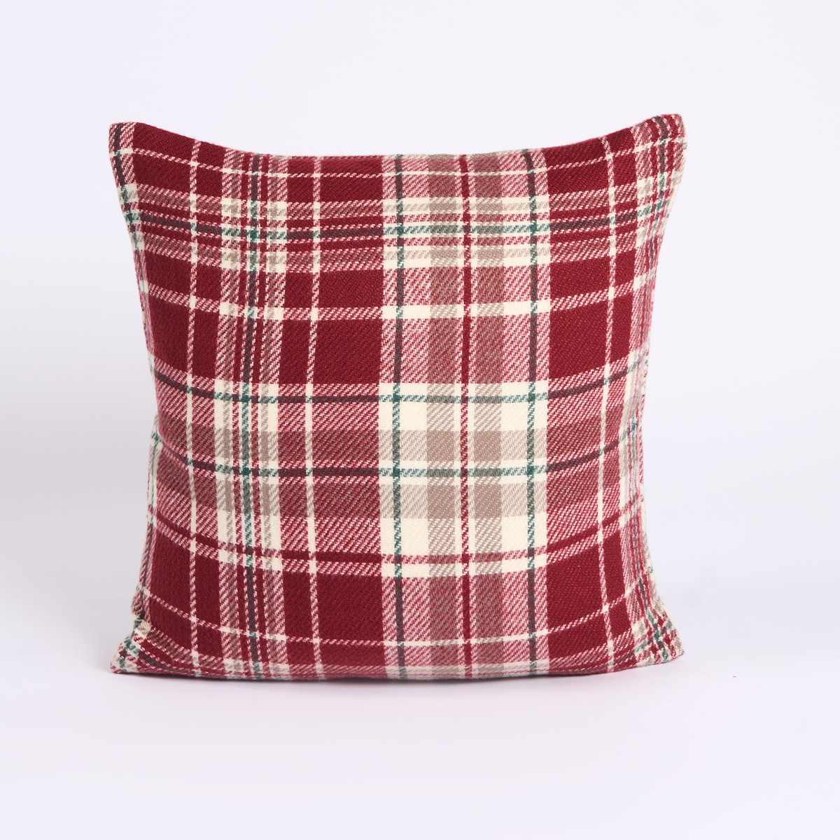 OHS Woven Check Cushion Covers - Dorset Red>