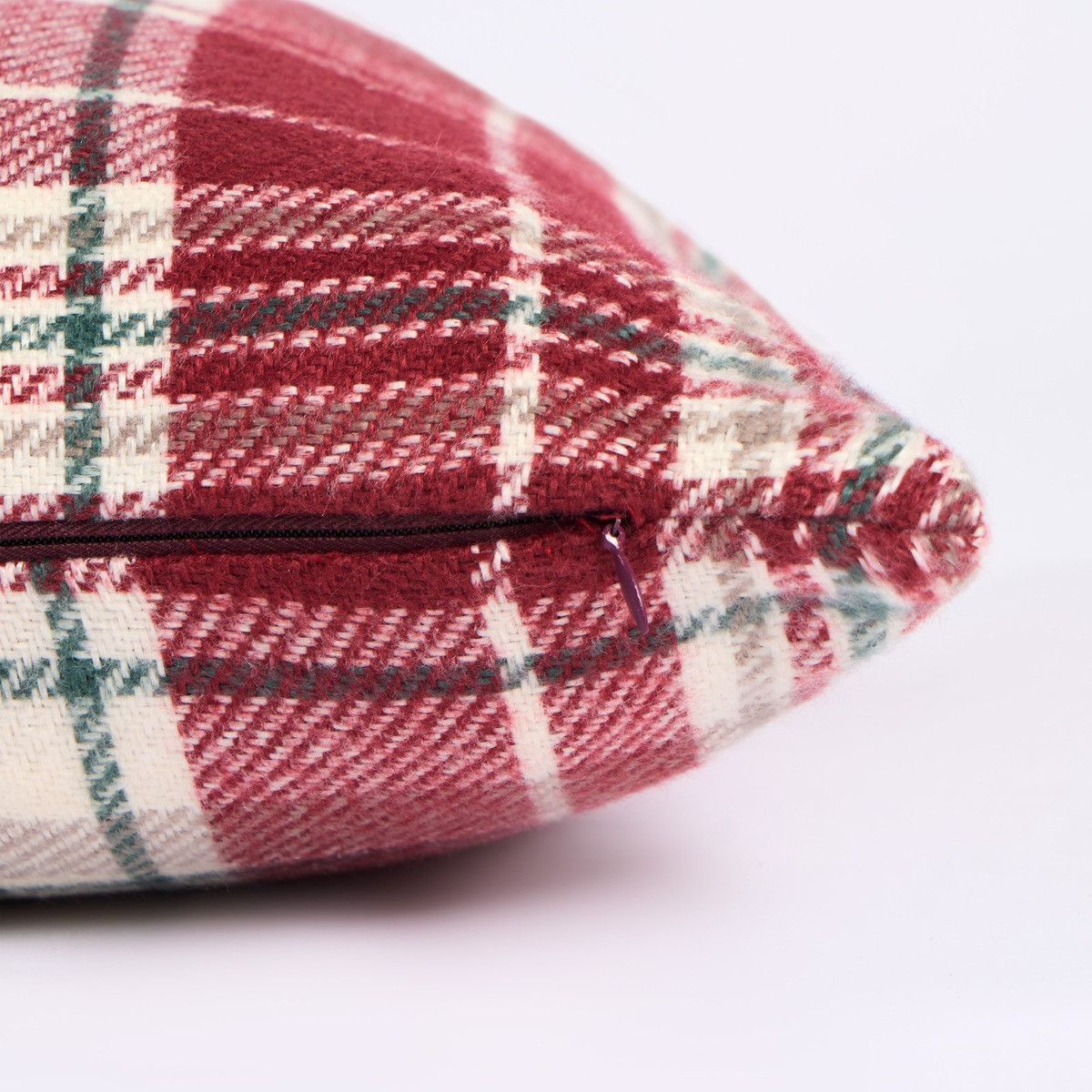 OHS Woven Check Cushion Covers - Dorset Red>