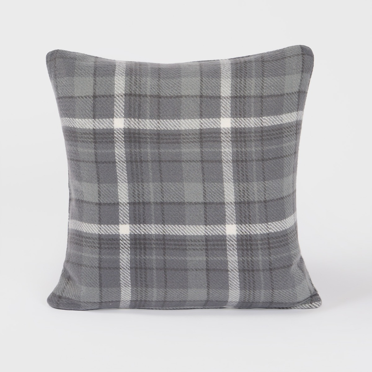 OHS Woven Check Cushion Covers - Winsford Charcoal>