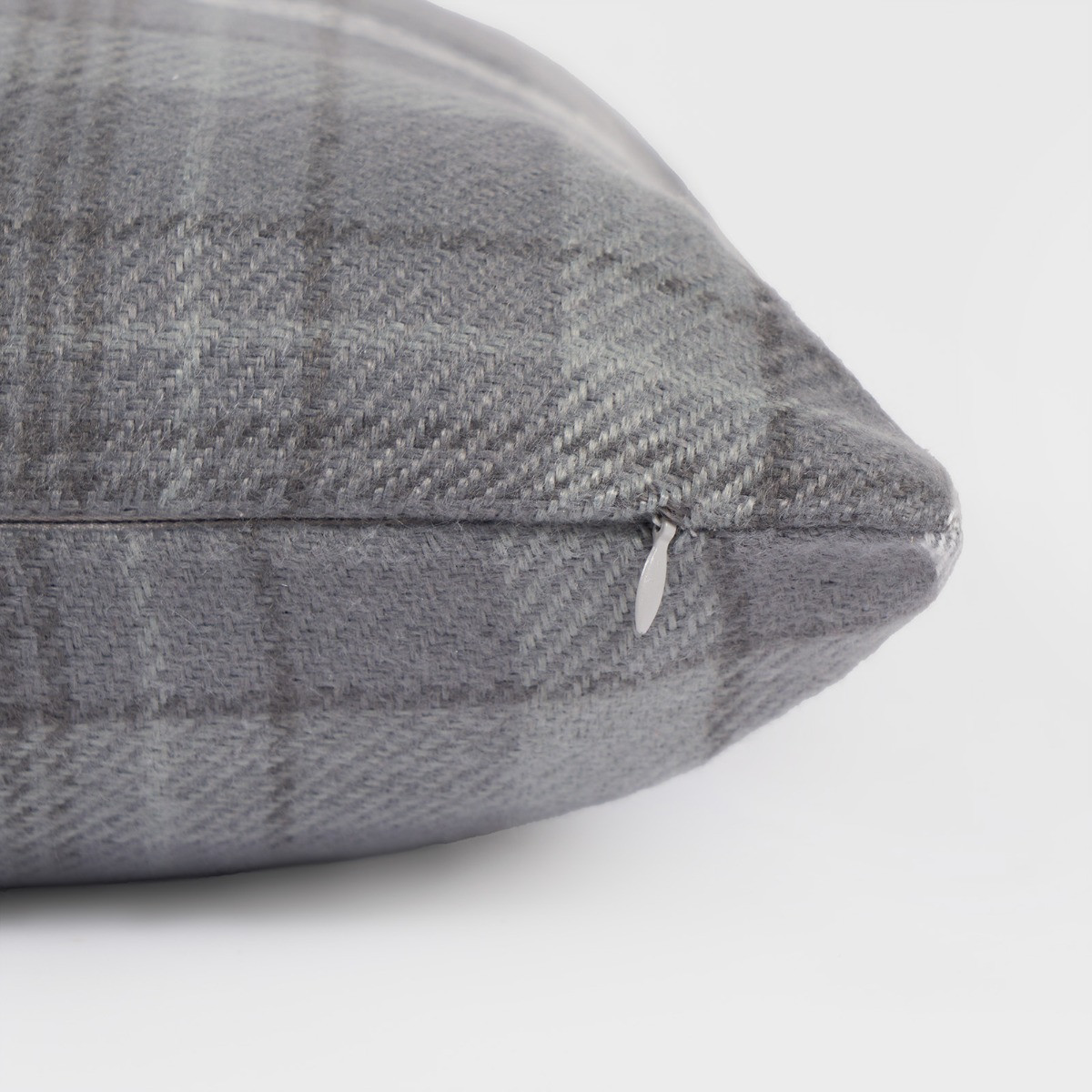 OHS Woven Check Cushion Covers - Winsford Charcoal>