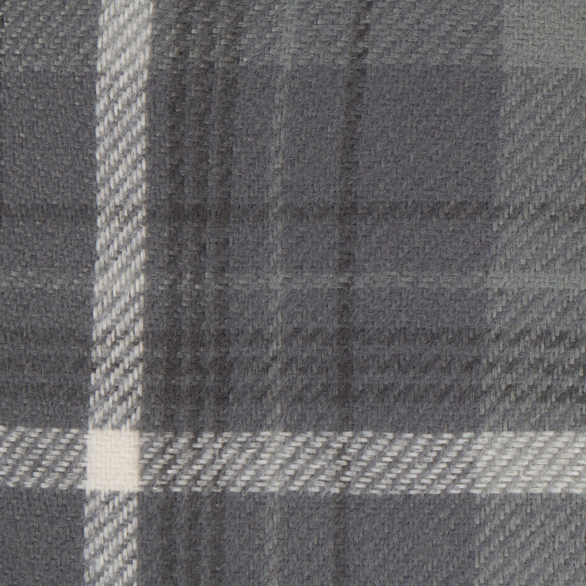 OHS Woven Check Cushion Covers - Winsford Charcoal>