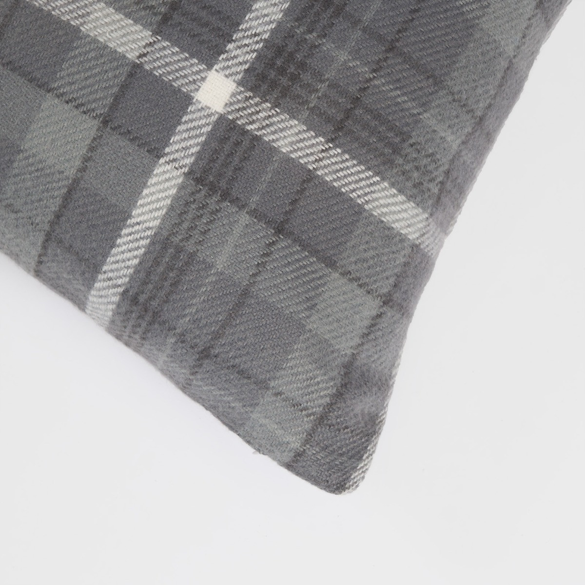 OHS Woven Check Cushion Covers - Winsford Charcoal>