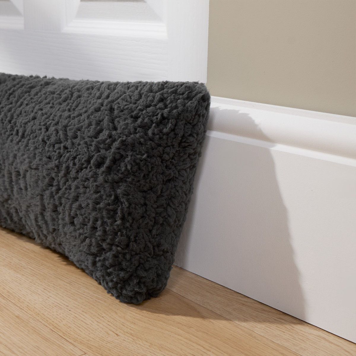 OHS Teddy Draught Excluder - Charcoal >