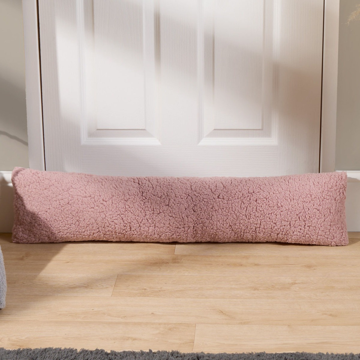 OHS Teddy Draught Excluder - Blush>