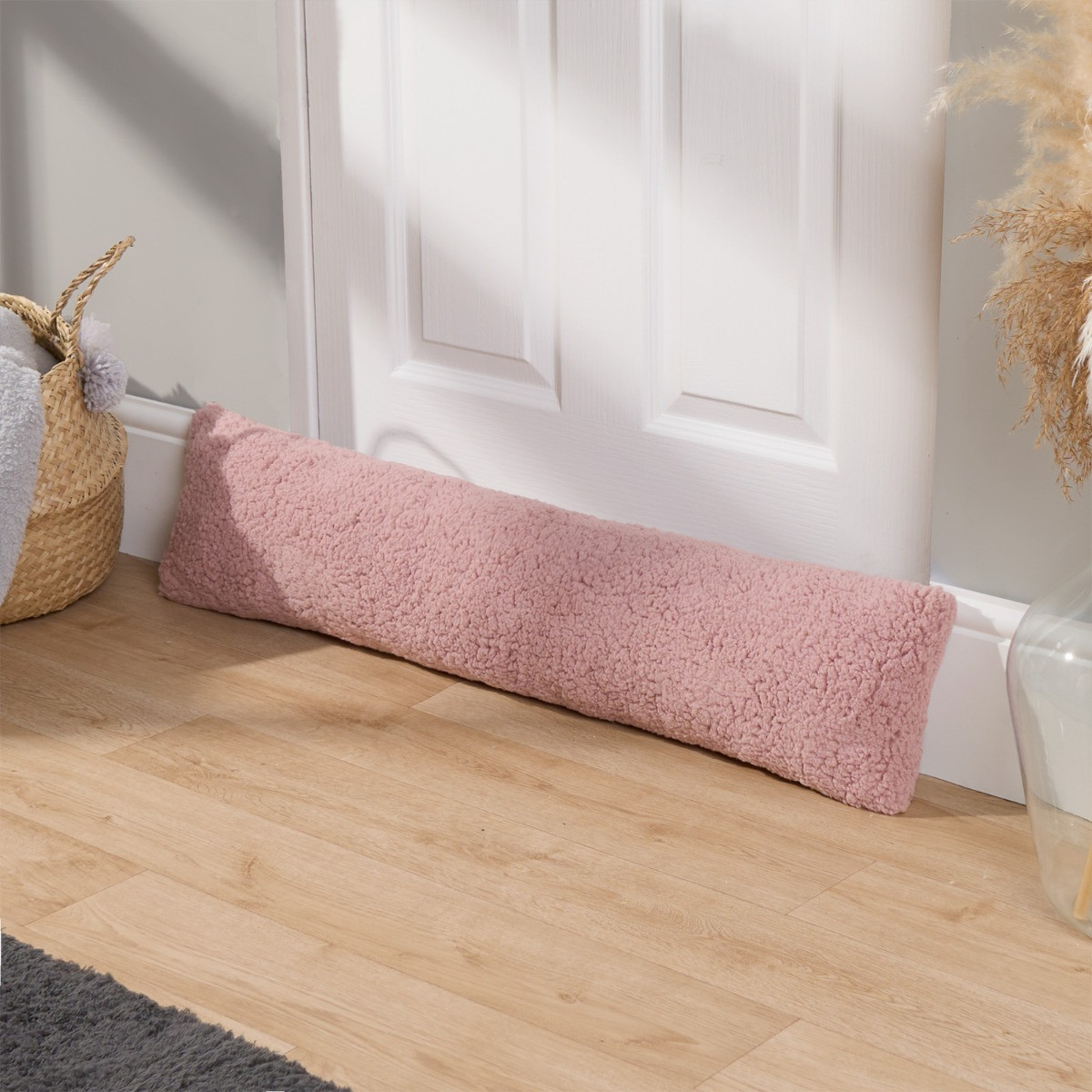 OHS Teddy Draught Excluder - Blush>