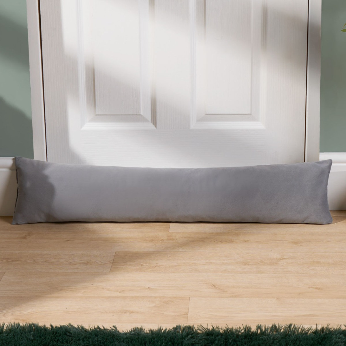 OHS Matte Velvet Draught Excluder - Grey>