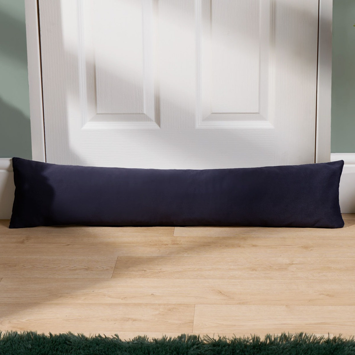 OHS Matte Velvet Draught Excluder - Navy>