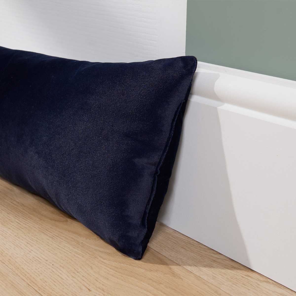 OHS Matte Velvet Draught Excluder - Navy>