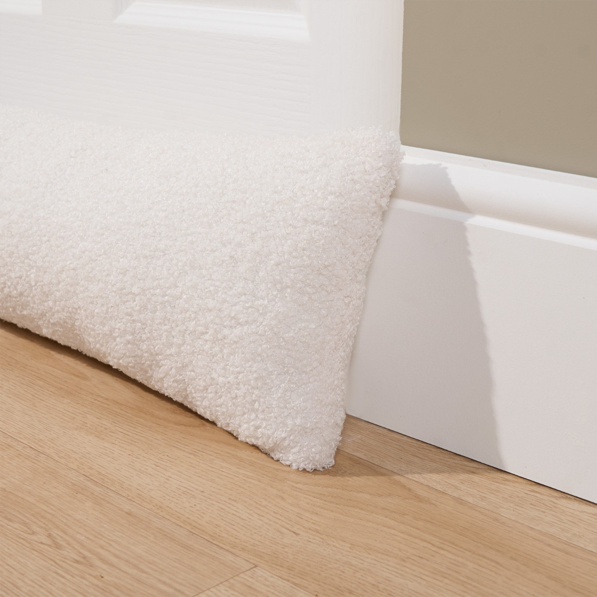 OHS Bouclé Draught Excluder - Cream>