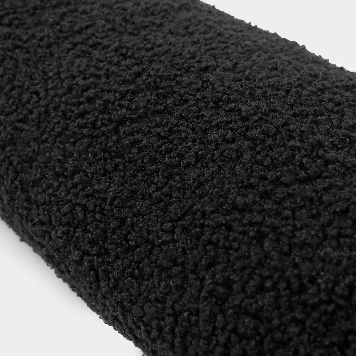 OHS Bouclé Draught Excluder - Black>