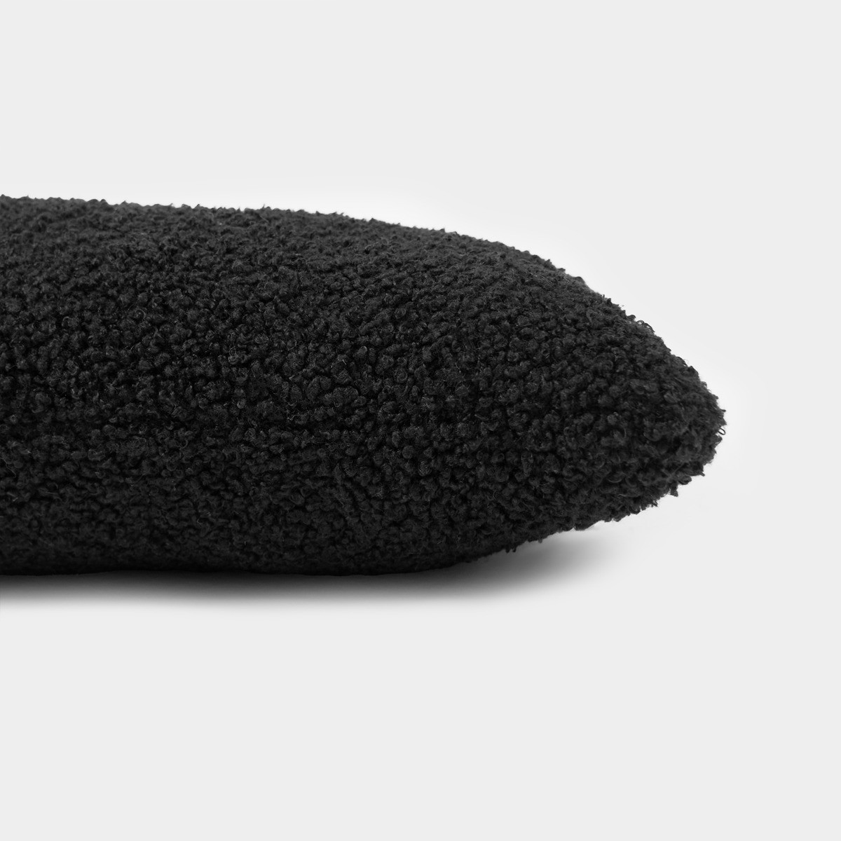 OHS Bouclé Draught Excluder - Black>