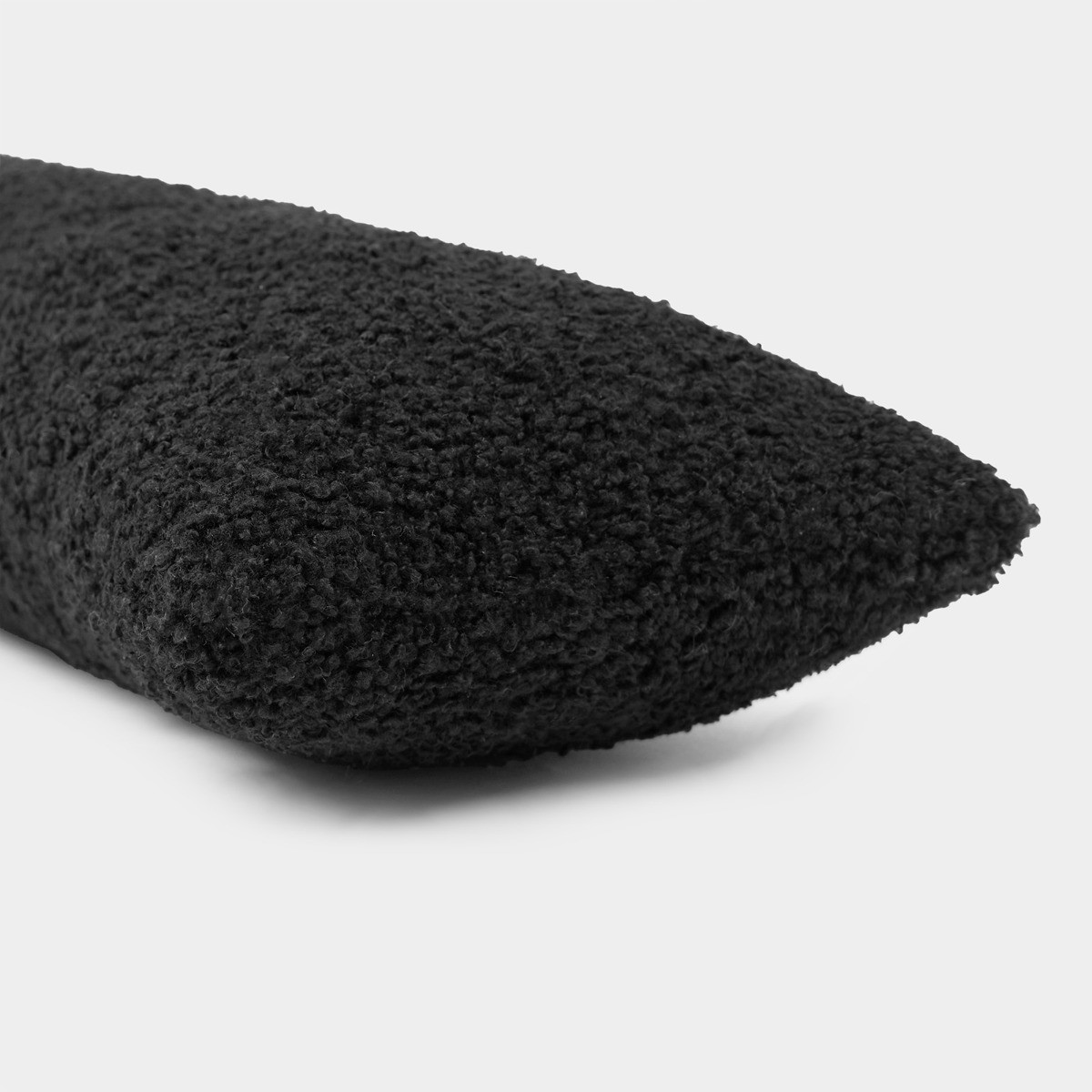 OHS Bouclé Draught Excluder - Black>