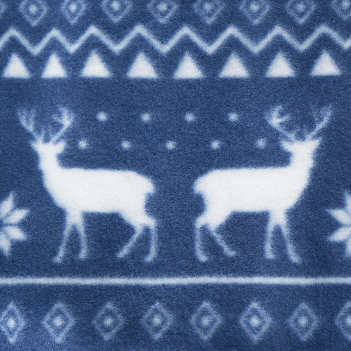 OHS Christmas Nordic Fleece Throw - Navy>