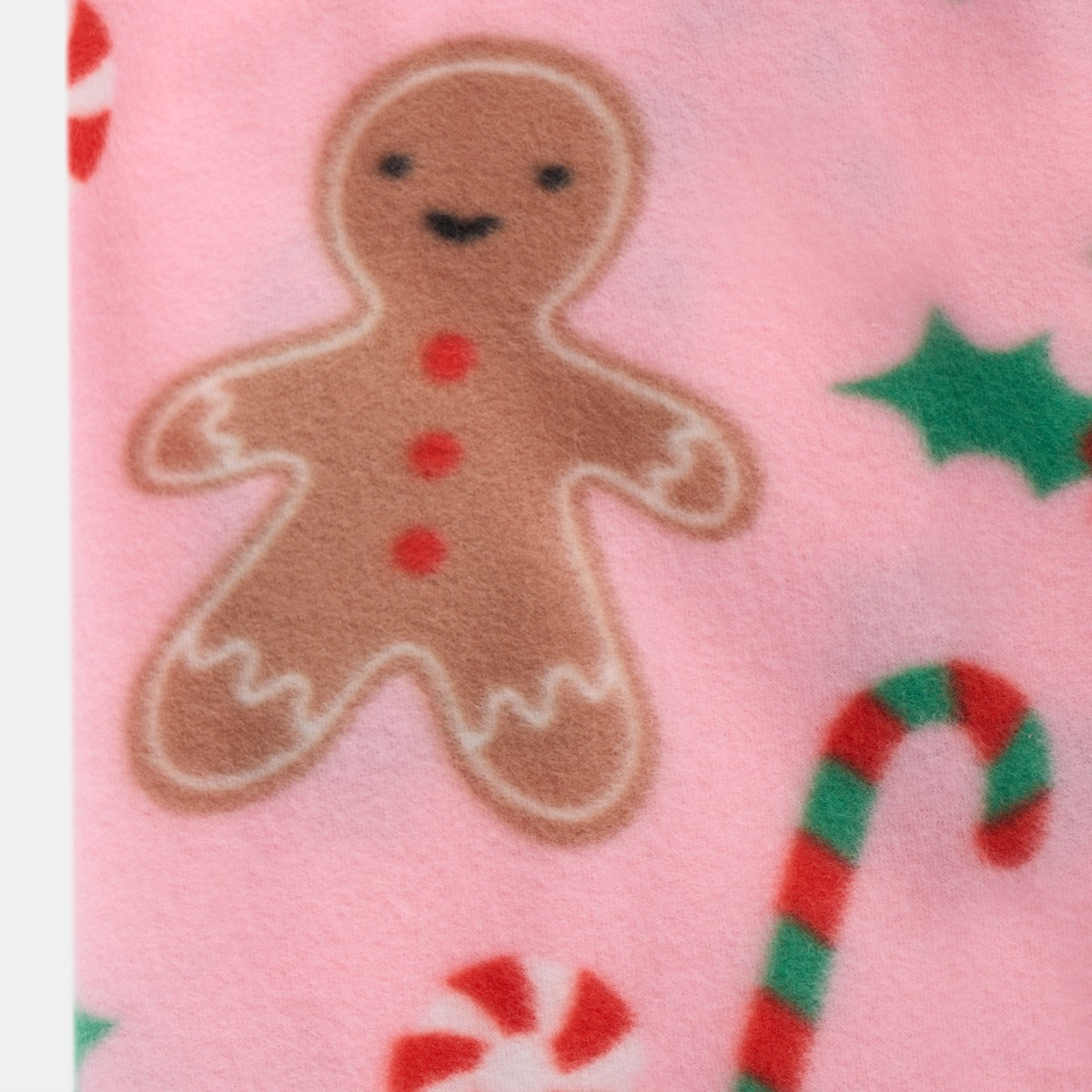 OHS Gingerbread Man Fleece Throw - Pink >