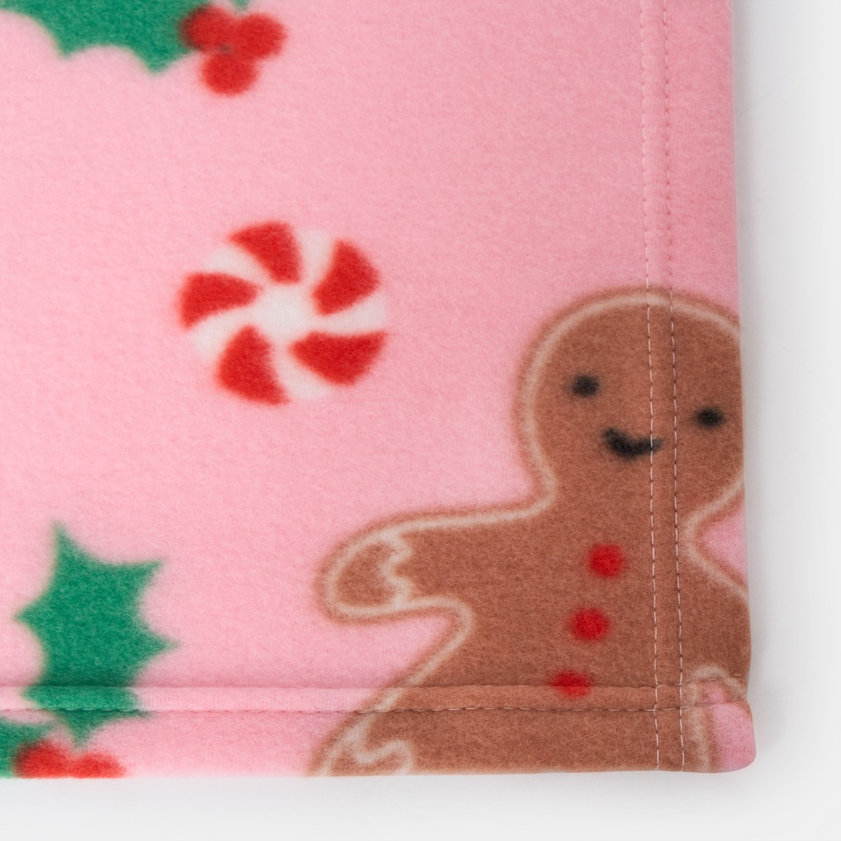 OHS Gingerbread Man Fleece Throw - Pink >