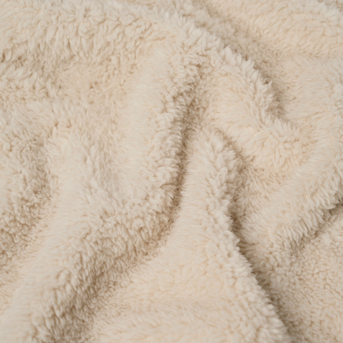 Brentfords Teddy Fleece Throw - Natural >