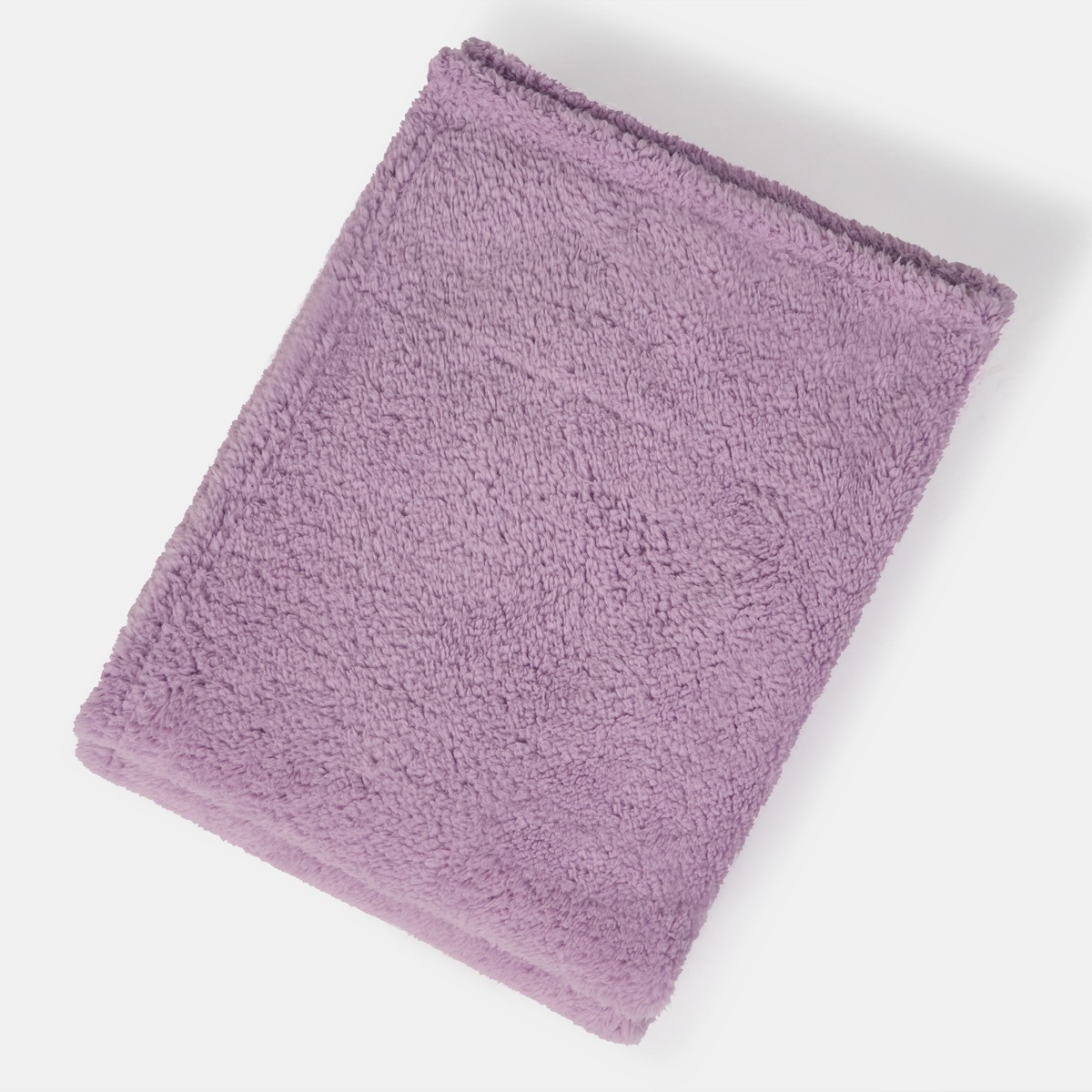 Brentfords Teddy Fleece Throw - Lilac >