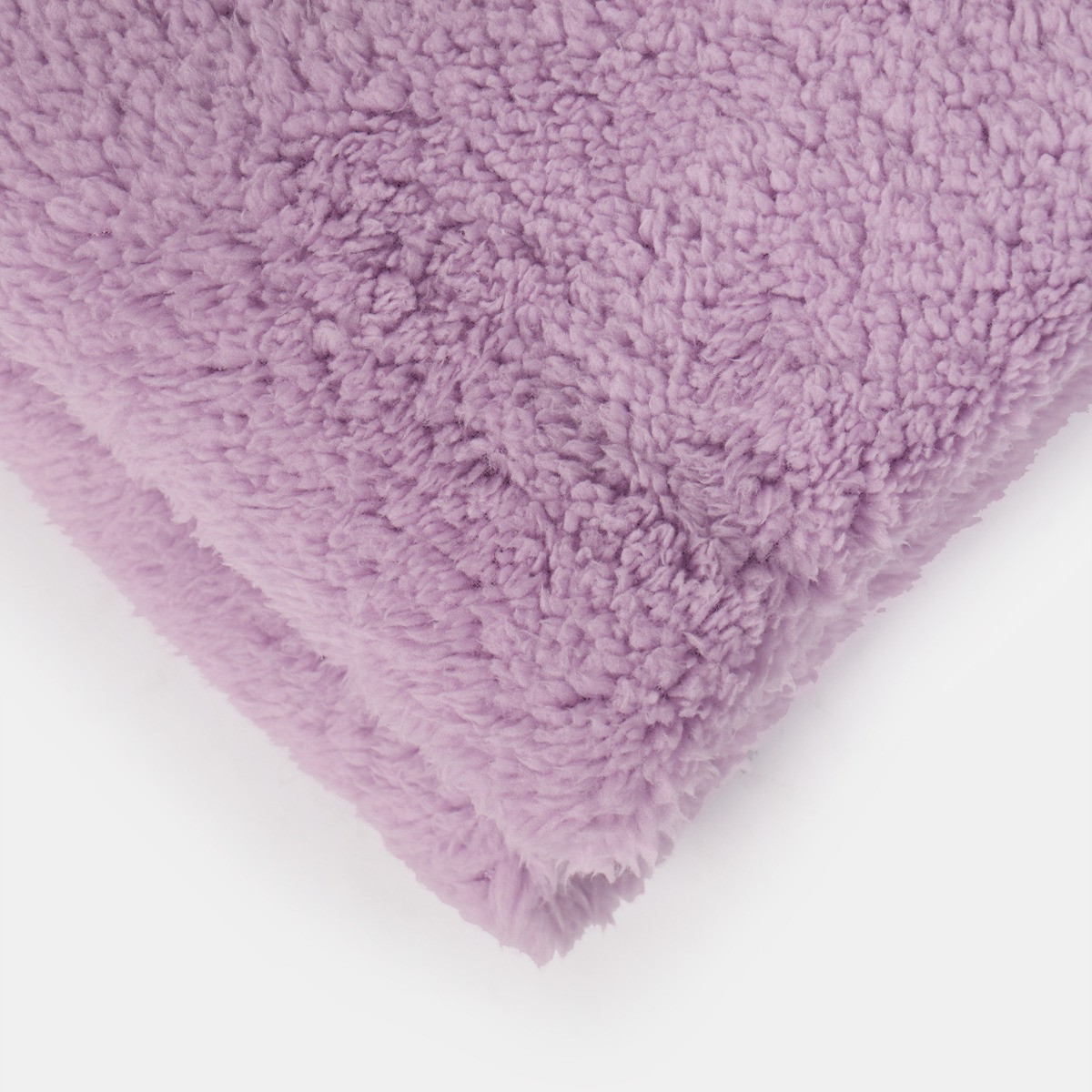 Brentfords Teddy Fleece Throw - Lilac >