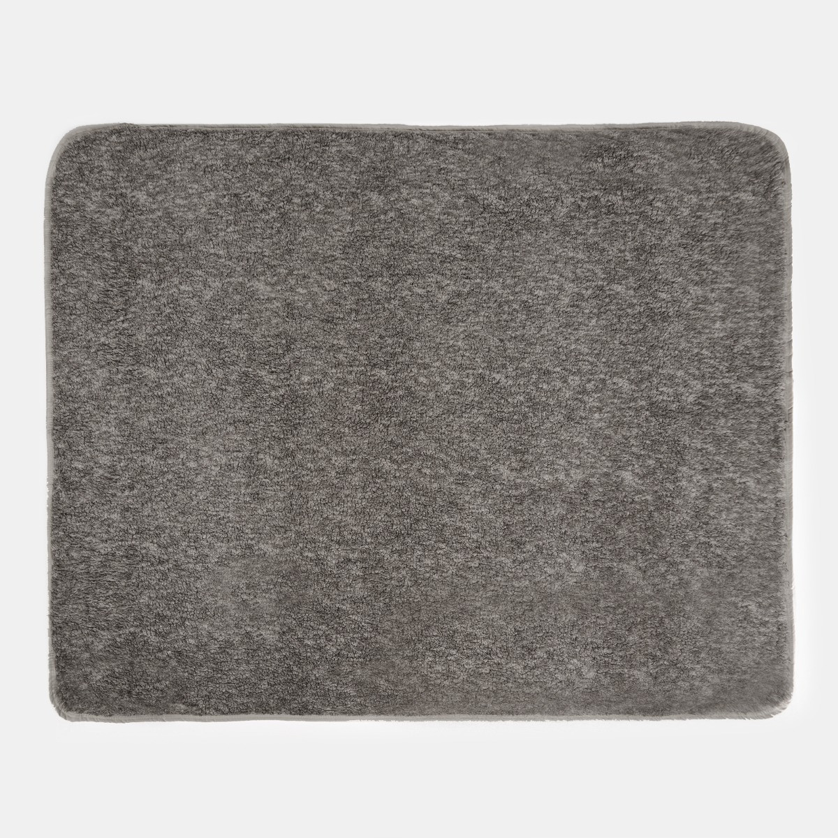 OHS Teddy Marl Binded Throw - Charcoal>