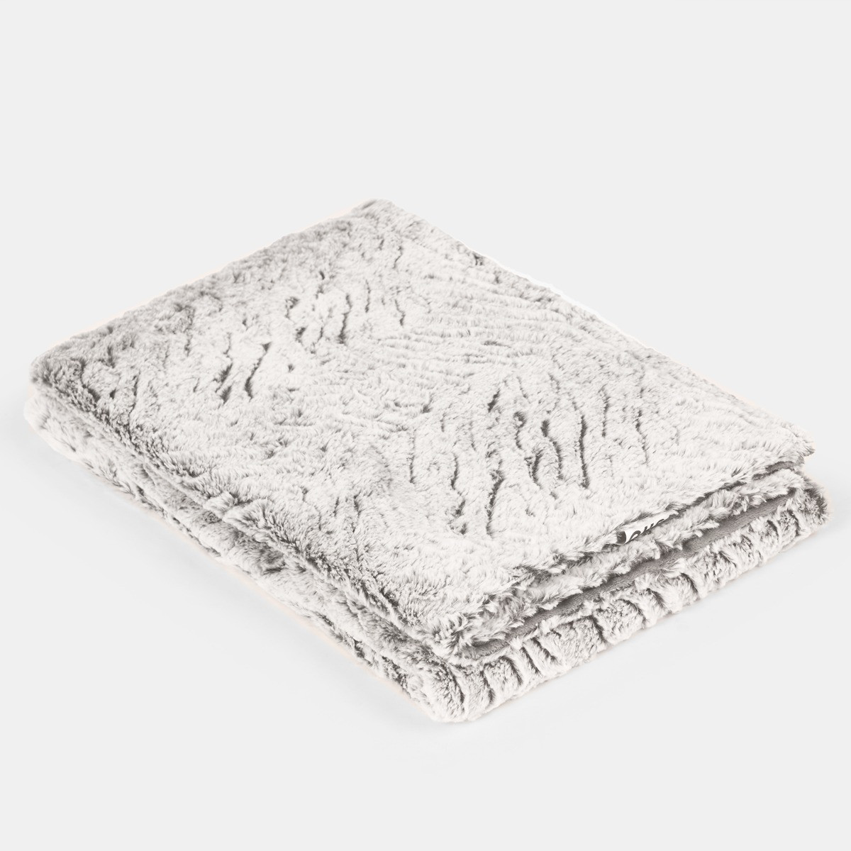 OHS Faux Fur Two Tone Throw - Natural >