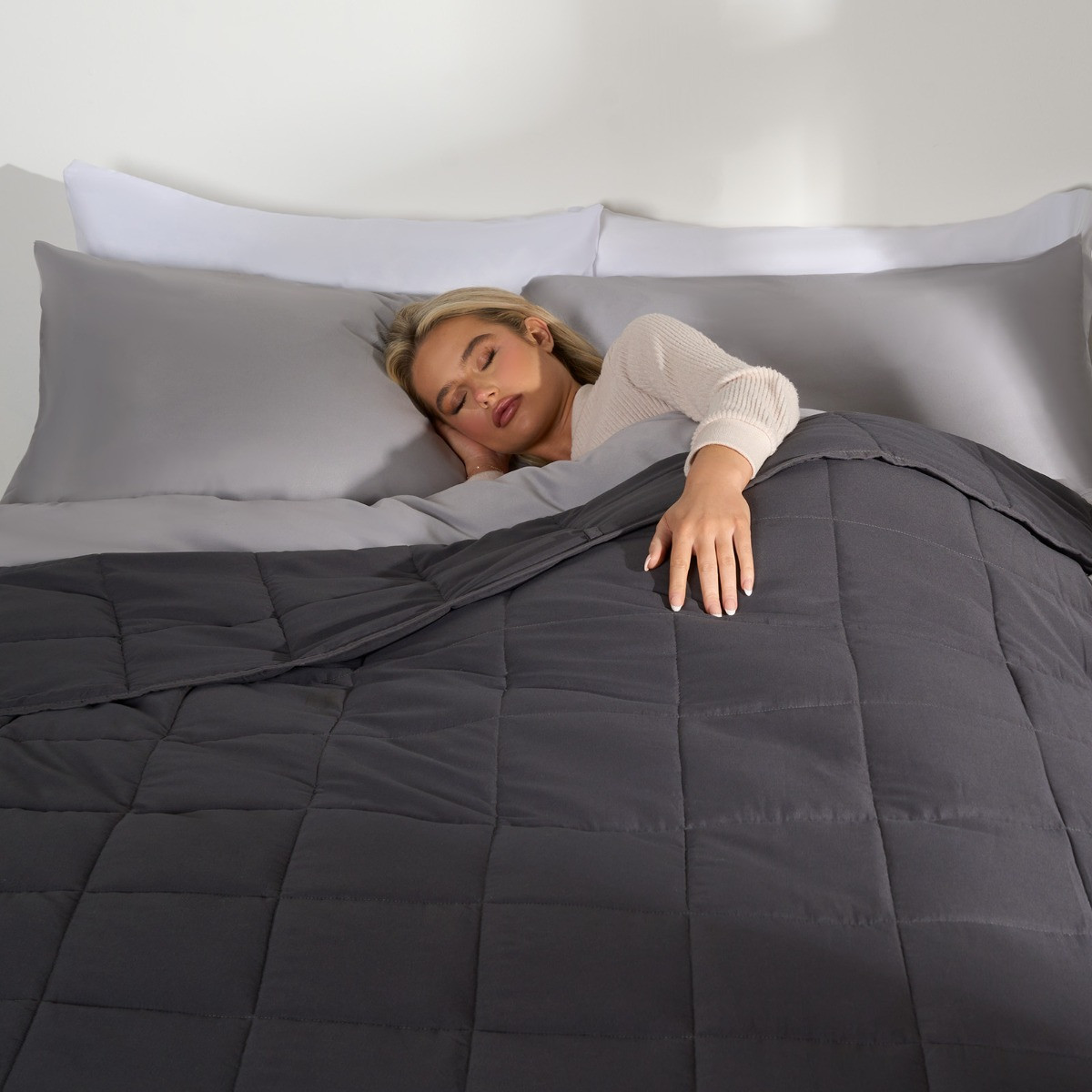 OHS Supersoft Weighted Blanket - Charcoal>