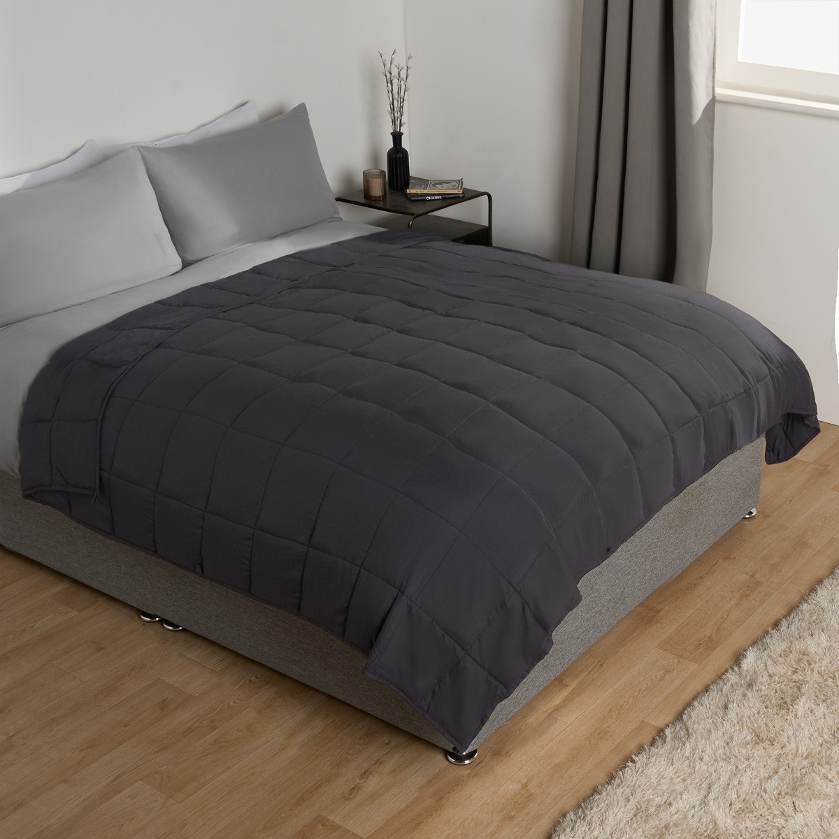 OHS Supersoft Weighted Blanket - Charcoal>