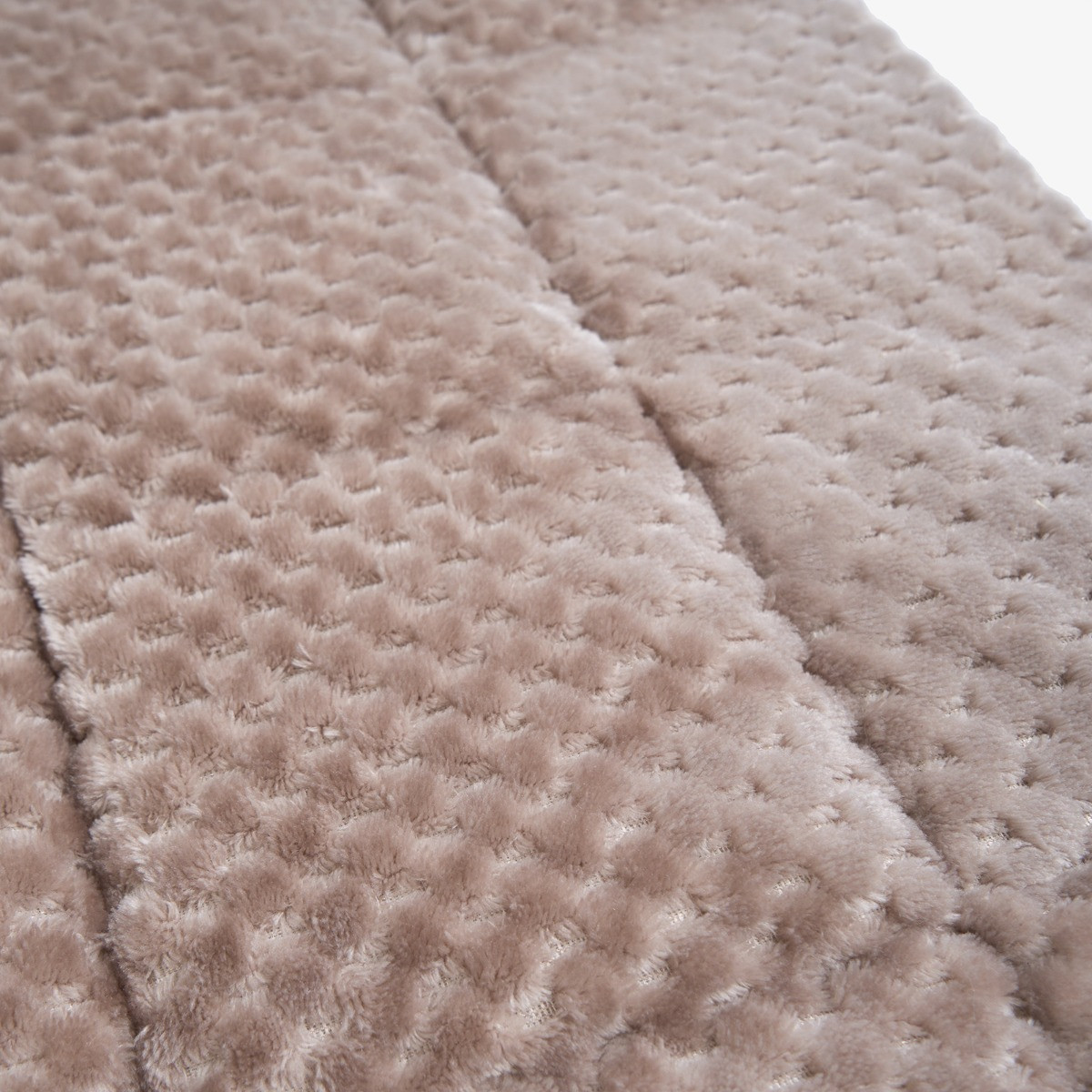 OHS Waffle Fleece Weighted Blanket - Mink>