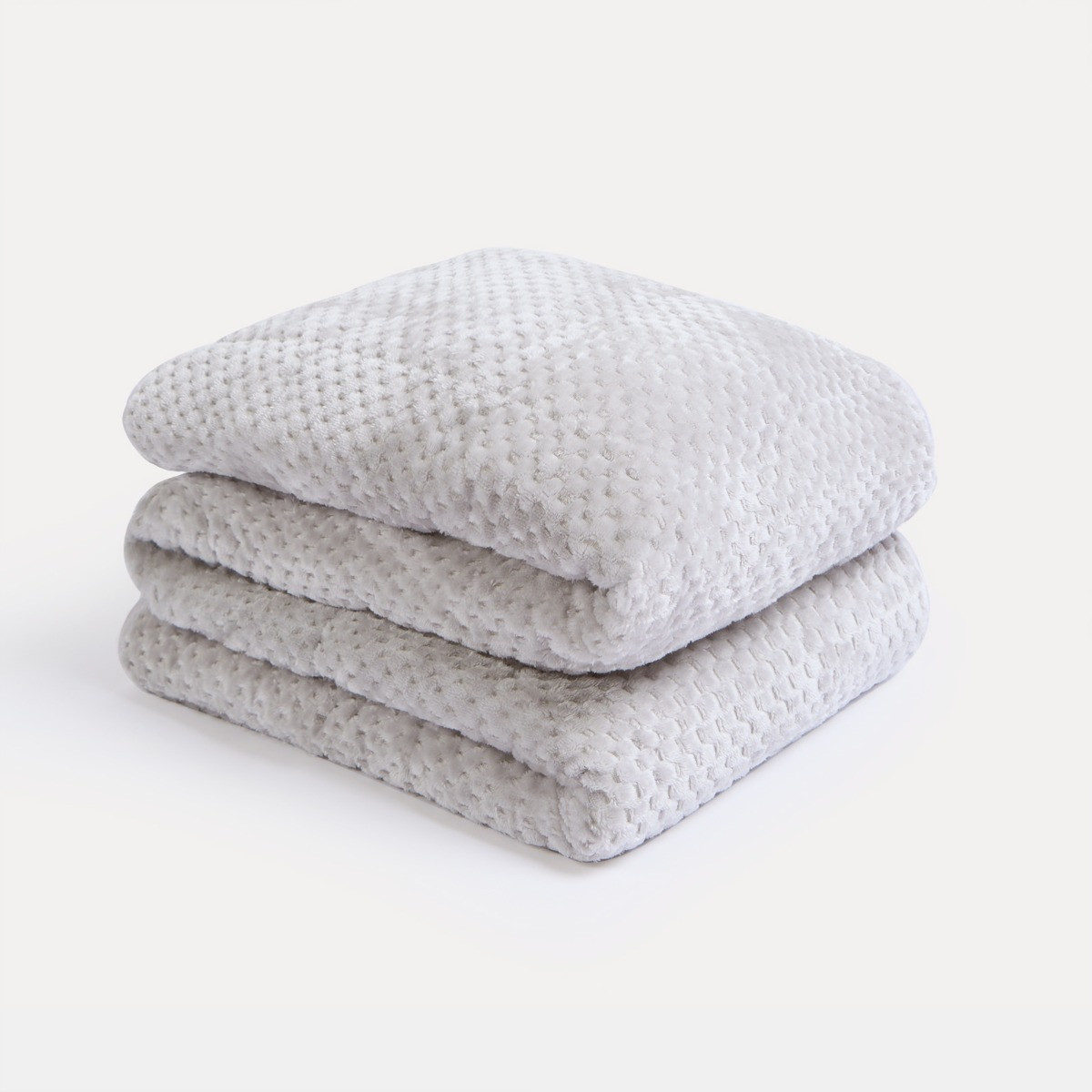 OHS Waffle Fleece Weighted Blanket - Silver >