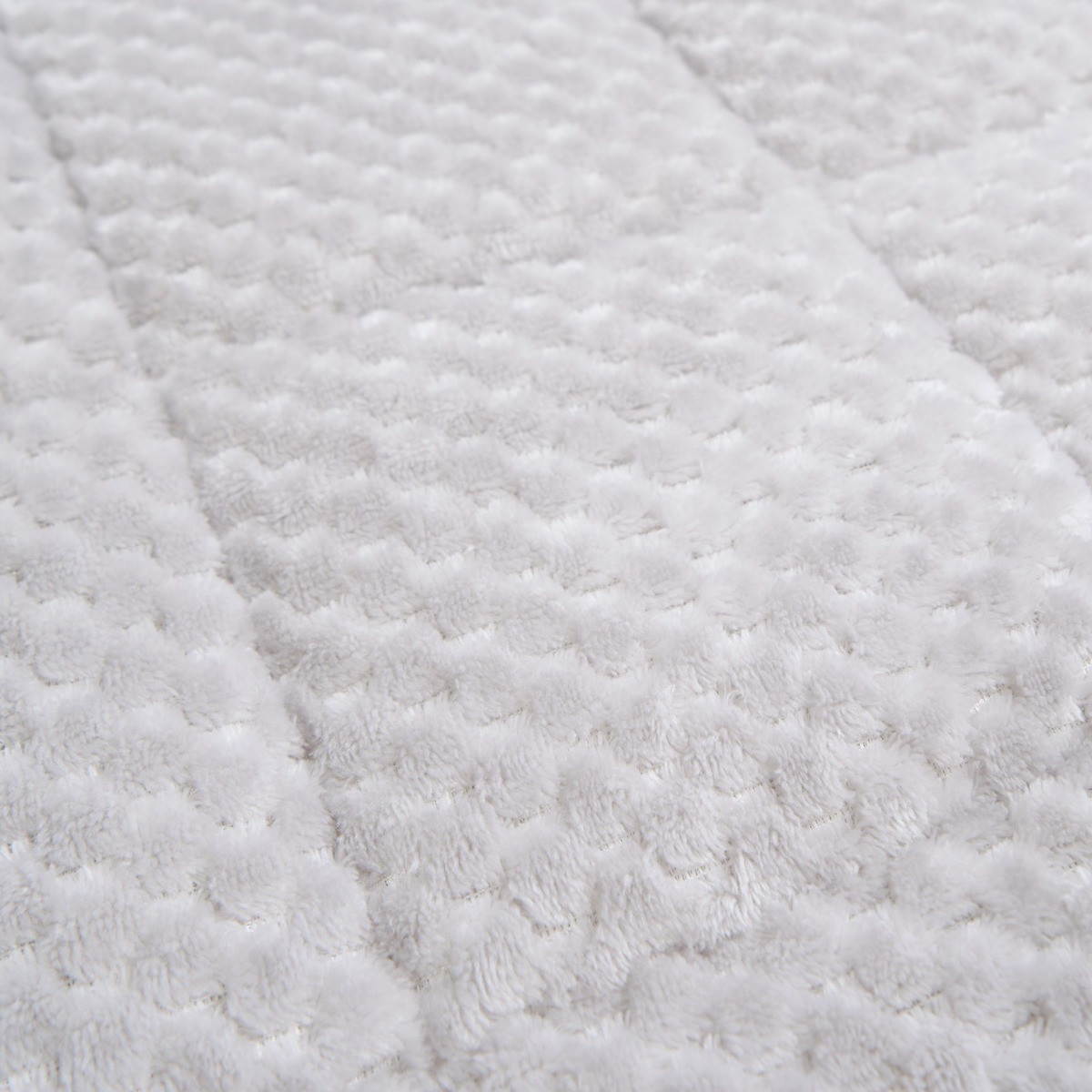 OHS Waffle Fleece Weighted Blanket - Silver >