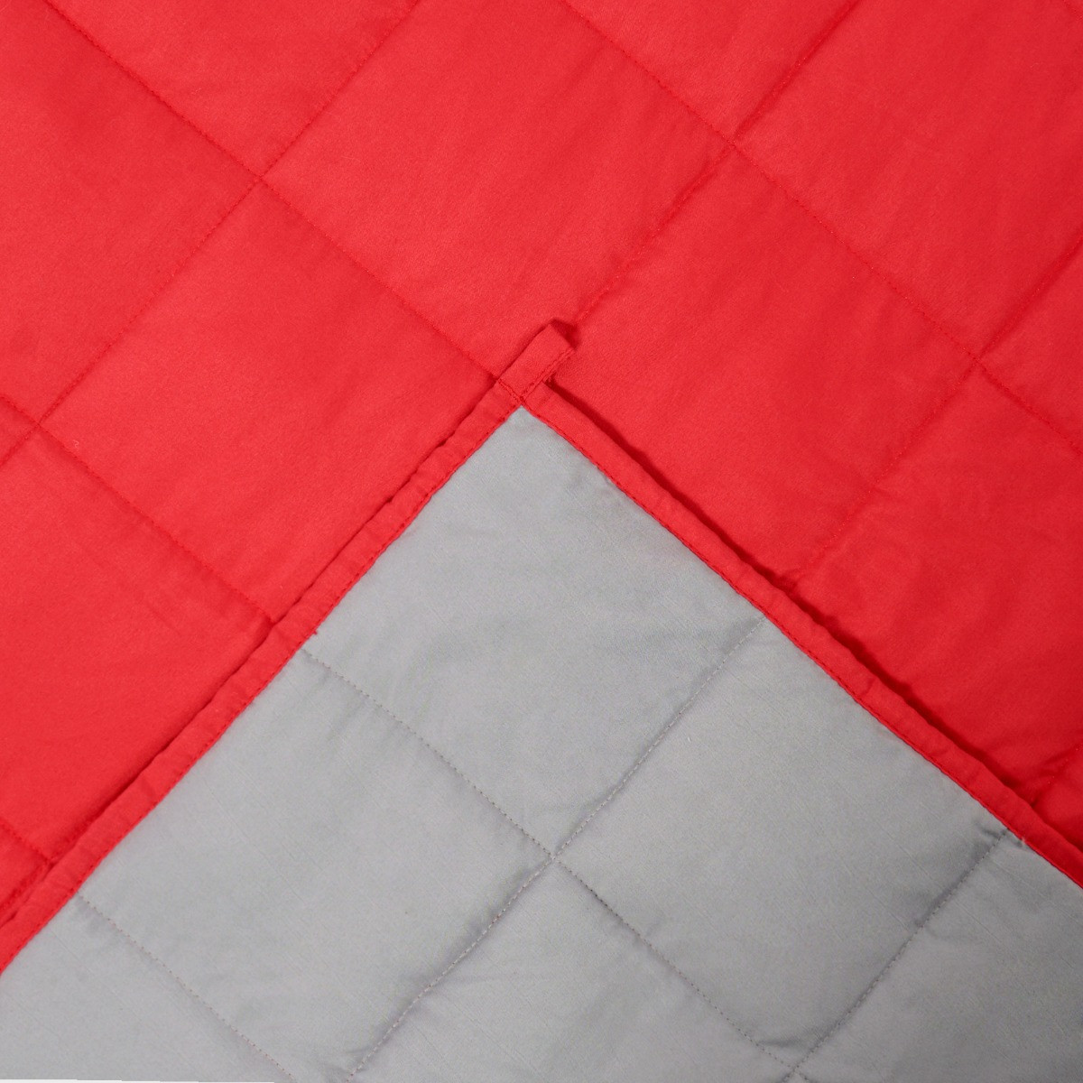 OHS Kids Supersoft Reversible Weighted Blanket, Red/Grey - 3kg>