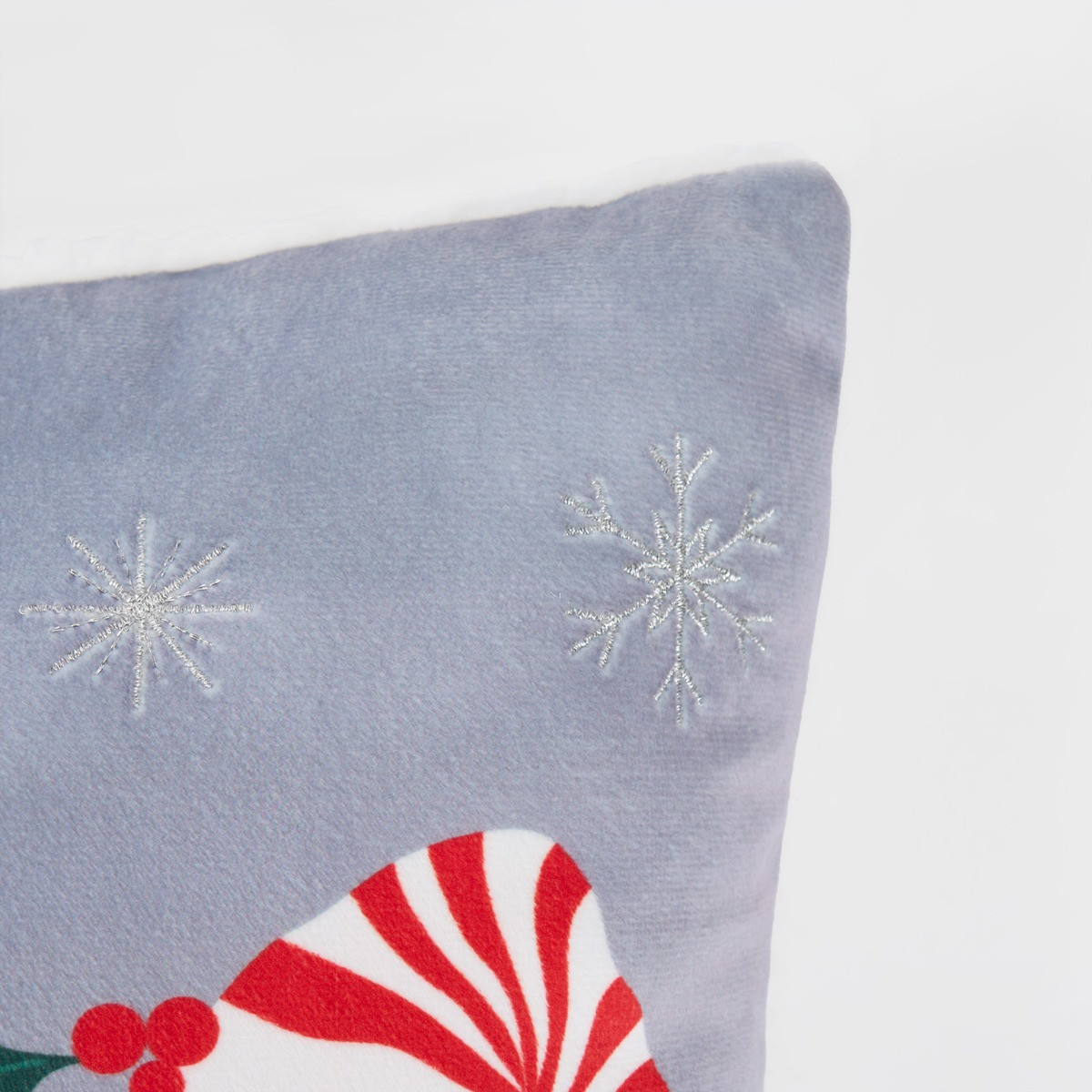 OHS Christmas Tis The Season Gonk Cushion - Grey >