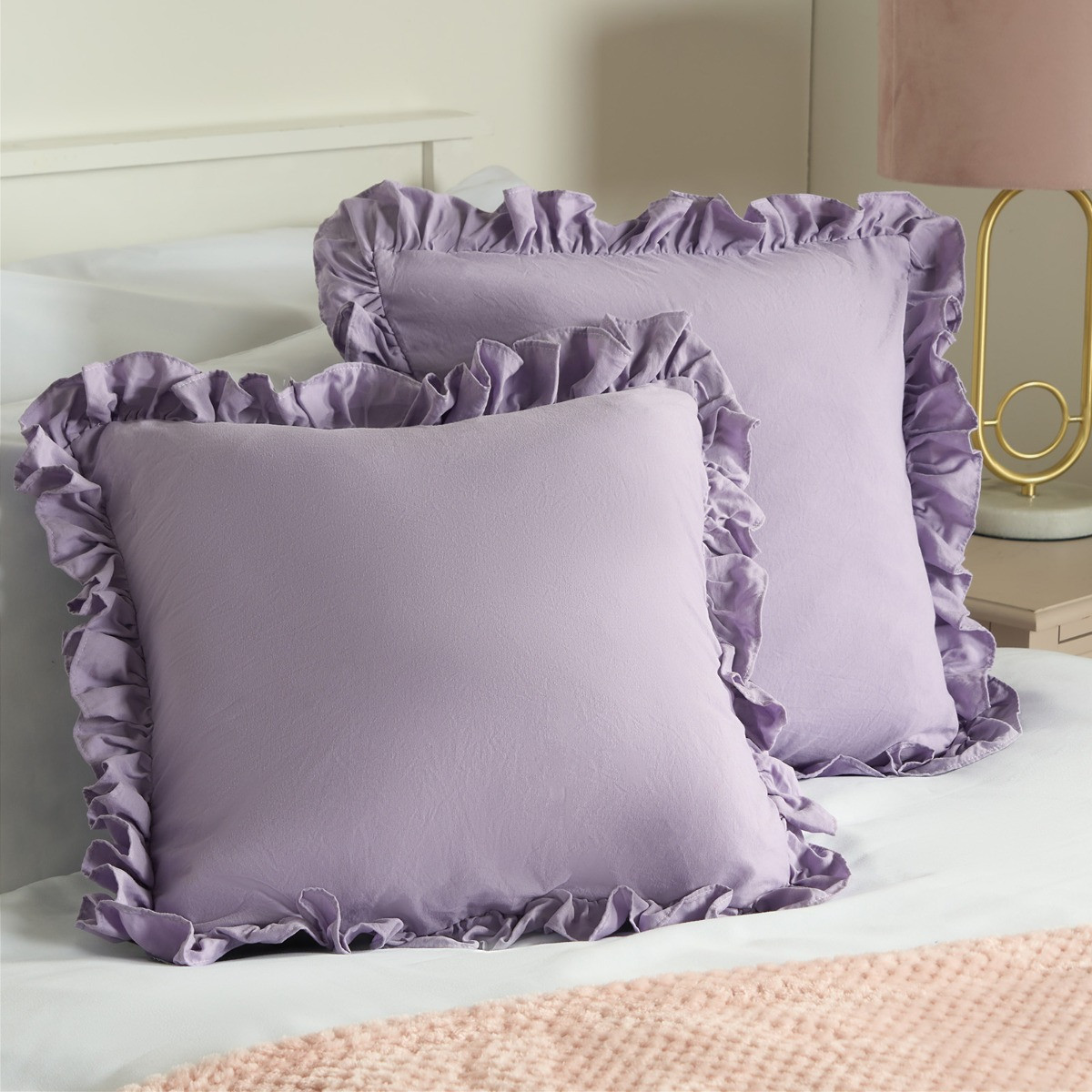 Frill cushion cover best sale